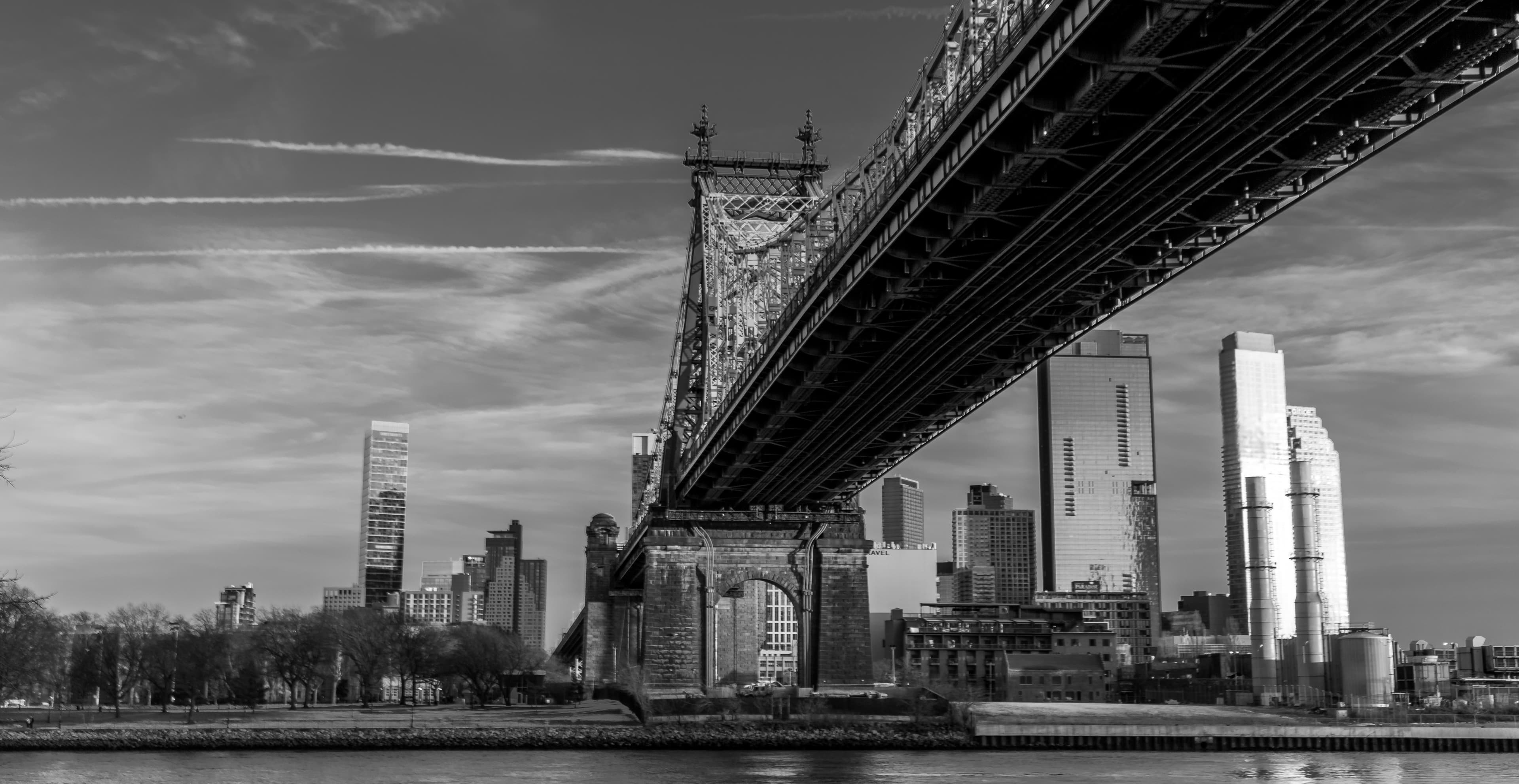 Manhattan tower in monochrome
